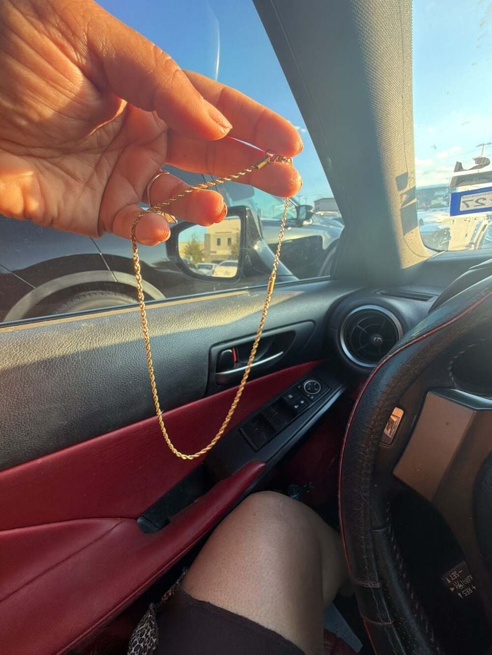 18K Gold Plated Twist Rope Chain Necklace